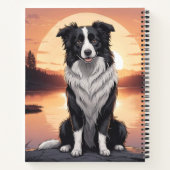 Border Collie Hund Notizblock (Rückseite)