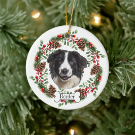 Border Collie Hund Personalisiert Pet Ornament