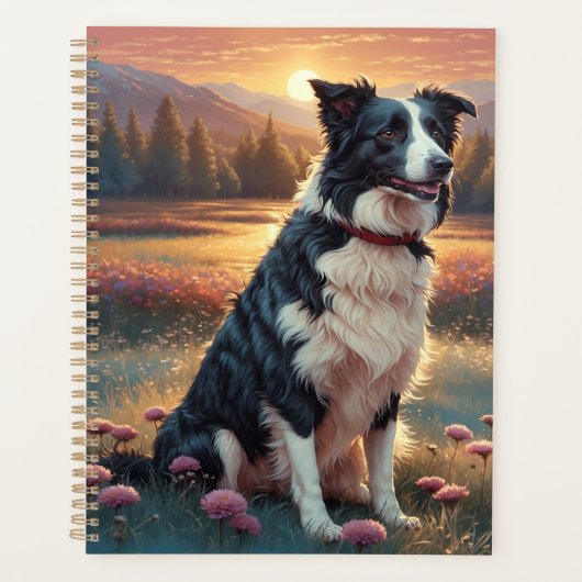 Border Collie Hund Planer (Vorderseite)