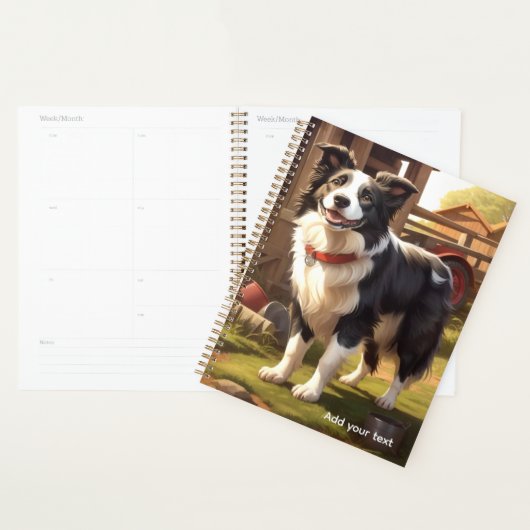 Border Collie Hund Planer (Anzeige)