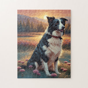 Border Collie Hund Puzzle