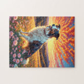 Border Collie Hund Puzzle (Horizontal)