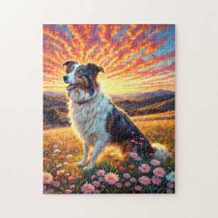 Border Collie Hund Puzzle