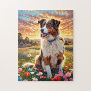 Border Collie Hund Puzzle