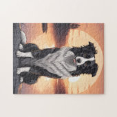 Border Collie Hund Puzzle (Horizontal)