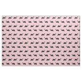Border Collie Hund rosa Stoff (Fat Quarter (45,7 x 55,9 cm))