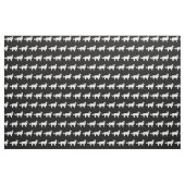 Border Collie Hund Silhouette Haustier Stoff (Fat Quarter (45,7 x 55,9 cm))