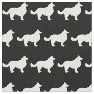 Border Collie Hund Silhouette Haustier Stoff