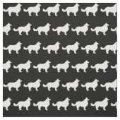 Border Collie Hund Silhouette Haustier Stoff (Muster)