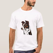 Border Collie Hund T-Shirt (Vorderseite)