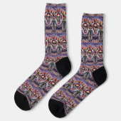Border Collie Hund Valentinstag Socken (Linkes Detail)