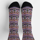 Border Collie Hund Valentinstag Socken (Oben)