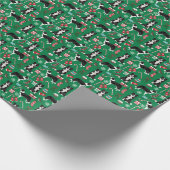 Border Collie Hund Weihnachten Geschenkpapier (Ecke)