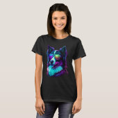 Border Collie Hunde Border Collies T-Shirt (Vorne ganz)