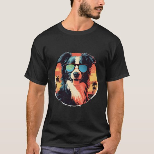 Border Collie Hunde Männer Frauen Kinder T-Shirt (Vorderseite)