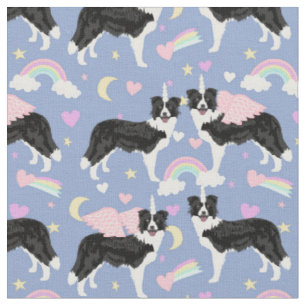 Border Collie Hunde verzieren pastellfarbene Regen Stoff