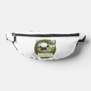 Border Collie Hundebetreuer individuell gestaltete Bauchtasche