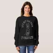 Border Collie Hundehaar Haar Sweatshirt (Vorne ganz)