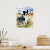 Border Collie - Hundekunst drucken Poster (Küche)