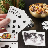 Border-Collie-Hundekunst-Spielkarten Spielkarten (In Situ)
