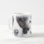 Border Collie Hundemutter Kaffeetasse (Vorderseite Links)