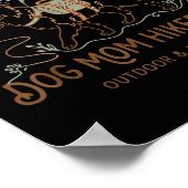 Border Collie Hundemutter Wanderclub Muttertag Poster (Ecke)