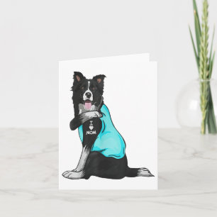 Border Collie I Liebe Mama Tattoo Apparel Dog Mama Karte