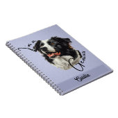 Border Collie -"I m a Genius" - Individualisierbar Notizblock (Rechte Seite)