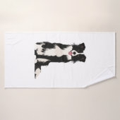 Border Collie Illustration! Badehandtuch (Badehandtuch)