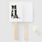 Border Collie Illustration! Fächer (Vorne und Hinten)