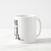Border Collie Illustration! Kaffeetasse (VorderseiteRechts)