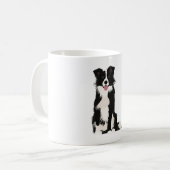 Border Collie Illustration! Kaffeetasse (Vorderseite Links)