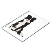 Border Collie Illustration! Notizblock (Linke Seite)