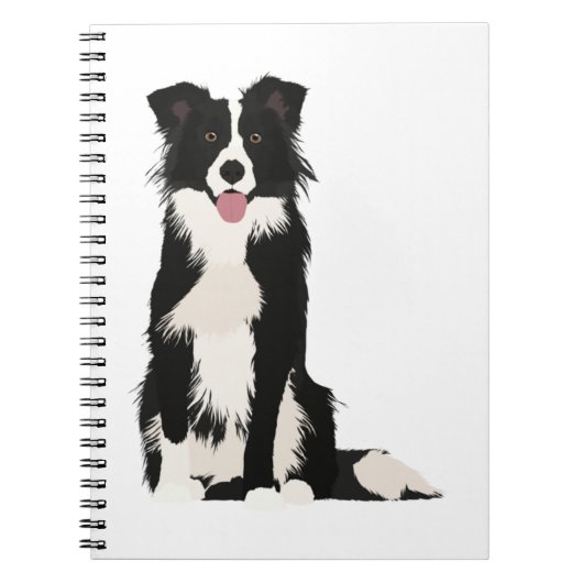 Border Collie Illustration! Notizblock (Vorderseite)