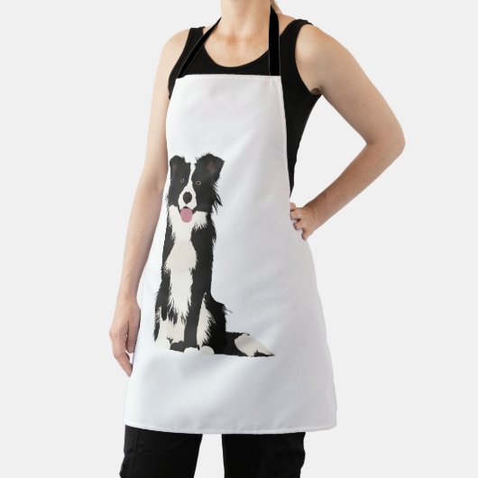 Border Collie Illustration! Schürze (InSitu)