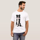 Border Collie Illustration! T-Shirt (Vorne ganz)