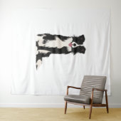 Border Collie Illustration! Wandteppich (Beispiel (Horizontal))