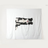 Border Collie Illustration! Wandteppich (Vorderseite (Horizontal))