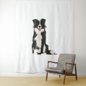 Border Collie Illustration! Wandteppich (Beispiel)