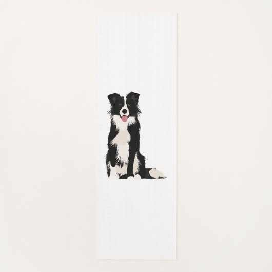 Border Collie Illustration! Yogamatte (Vorderseite)
