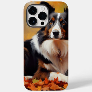 Border Collie im Herbst Leaves Fall Inspiriert Case-Mate iPhone 14 Pro Max Hülle