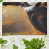 Border Collie im Herbst Leaves Fall Inspiriert Geschirrtuch (Gefaltet)