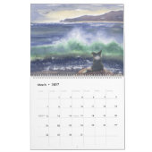Border Collie im Landschaftskalender Kalender (Mär 2027)