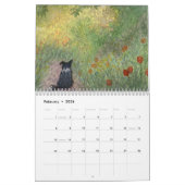 Border Collie im Landschaftskalender Kalender (Feb 2026)