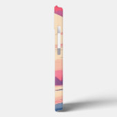 Border Collie im Schneewald bei Sonnenuntergang Case-Mate iPhone Hülle (Rückseite / Links)