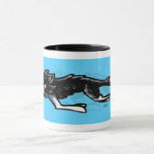 Border Collie in Action Tasse (Zentrum)