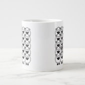 Border-Collie in den Schafen Jumbo-Tasse (Vorderseite)