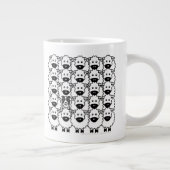 Border-Collie in den Schafen Jumbo-Tasse (Rechts)