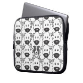 Border-Collie in den Schafen Laptopschutzhülle (Vorderseite Links)