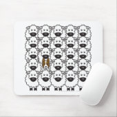 Border-Collie in den Schafen Mousepad (Mit Mouse)
